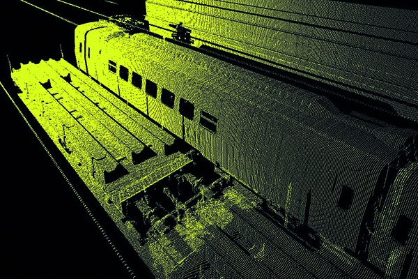 Sector Profile Scanner: optical system for the inspection of the geometry of rolling trains